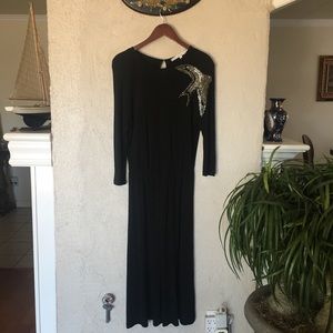 & Other Stories Black Beaded Dress Size 10